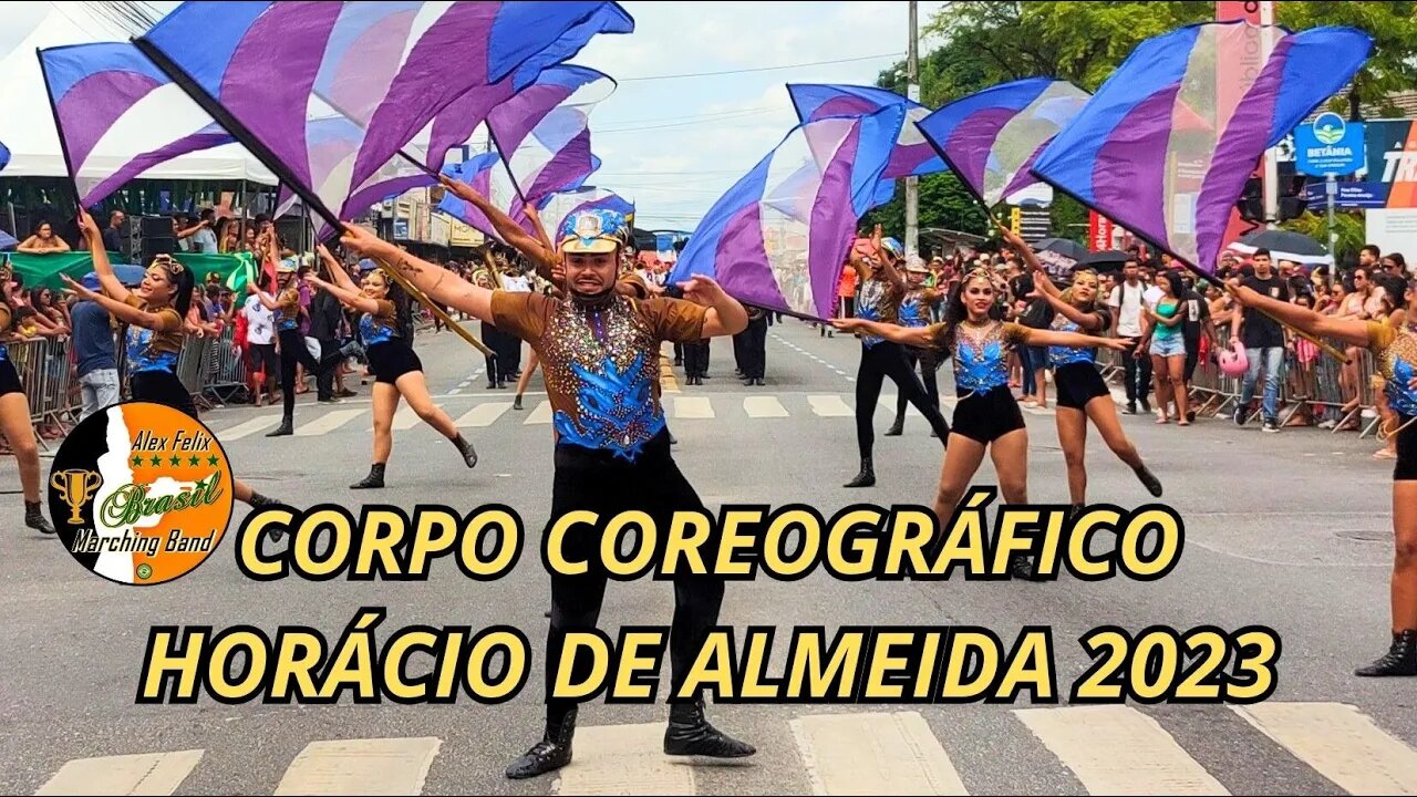 CORPO COREOGRÁFICO 2023 - BANDA MARCIAL HORÁCIO DE ALMEIDA 2023 - DESFILE CÍVICO 2023 - MANGABEIRA