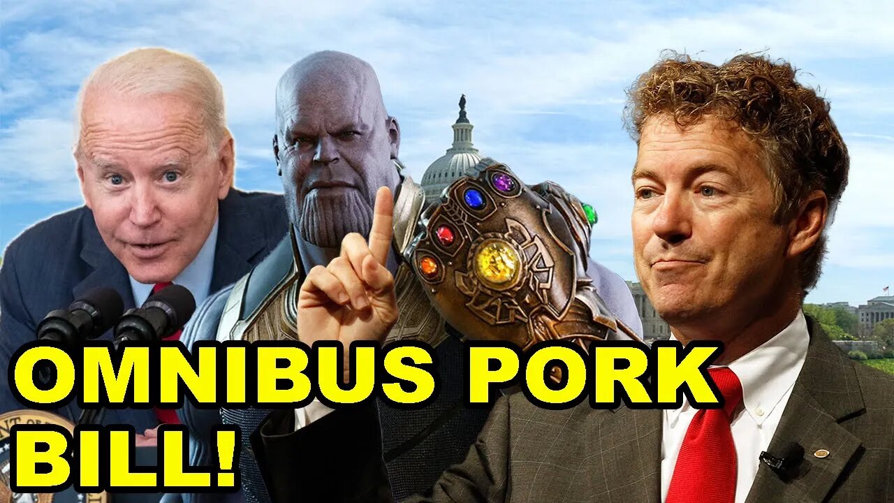 Government WASTED your money on the Thanos Snap! Rand Paul EXPOSES pork in Omnibus Spending Bill!