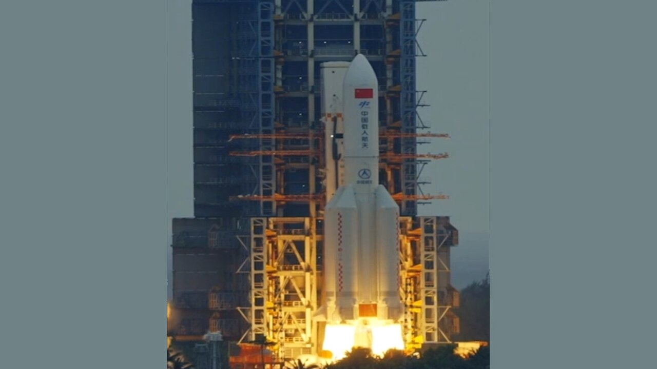 China AeroSpace SatNet Long March 5B YZ-2 Rocket Launch