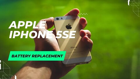 Iphone SE 1st gen, battery replacement, repair video