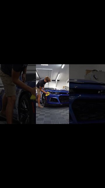 New Chevy Camaro ZL1 | Post PPF Clean-up #shorts #detailing #cars