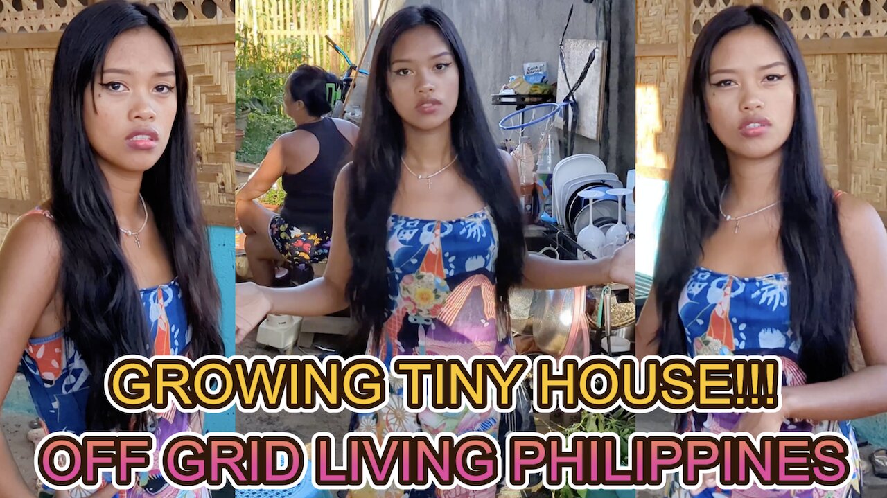 🇵🇭 FILIPINA BARBIE GIRL'S GROWING TINY HOUSE CONSTRUCTION & PROGRESS. Off Grid Living Philippines