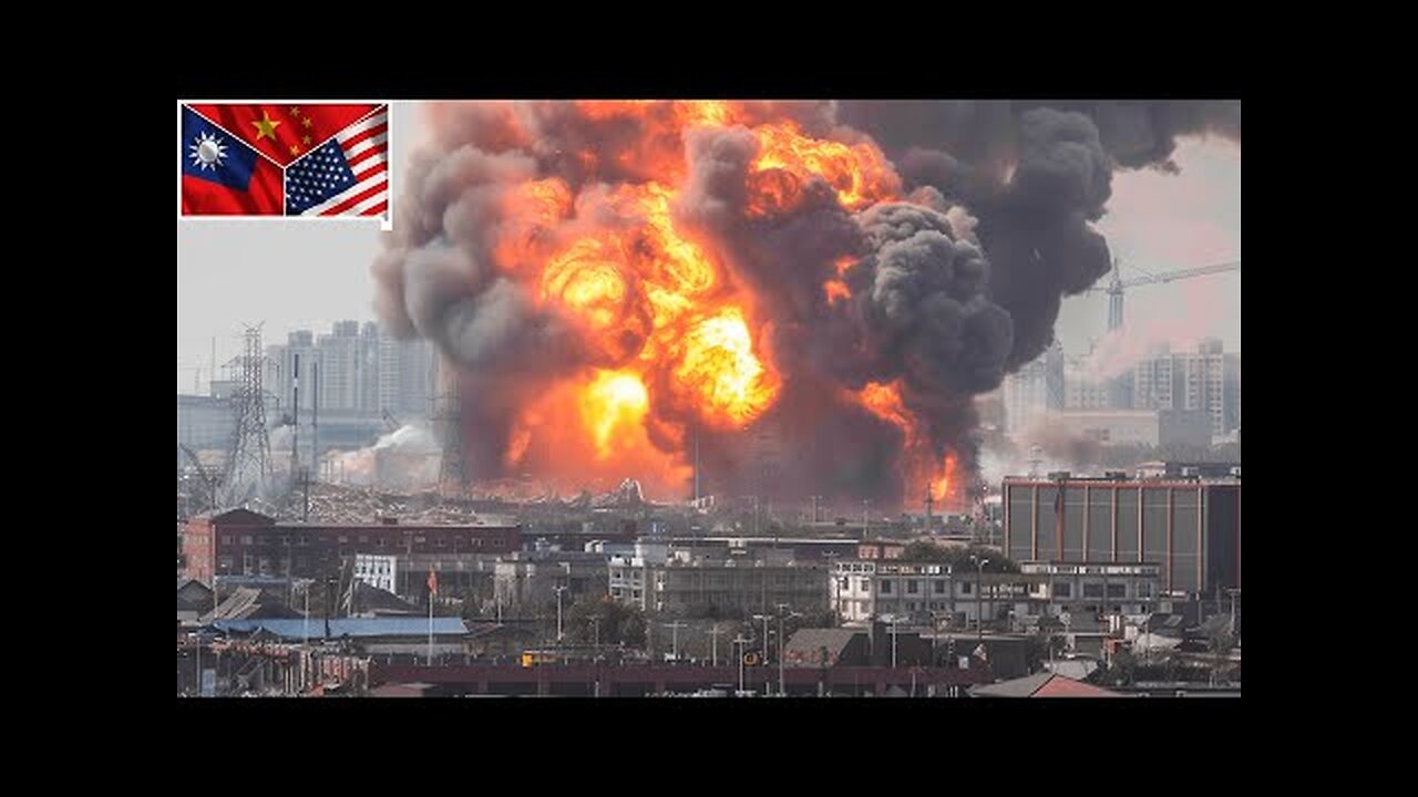 CHINA'S DEADLY LANDING ON TAIWAN! 1,000 Beijing tanks blown up during the landing on the island