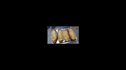 Crispy Chicken bread baked without oven...