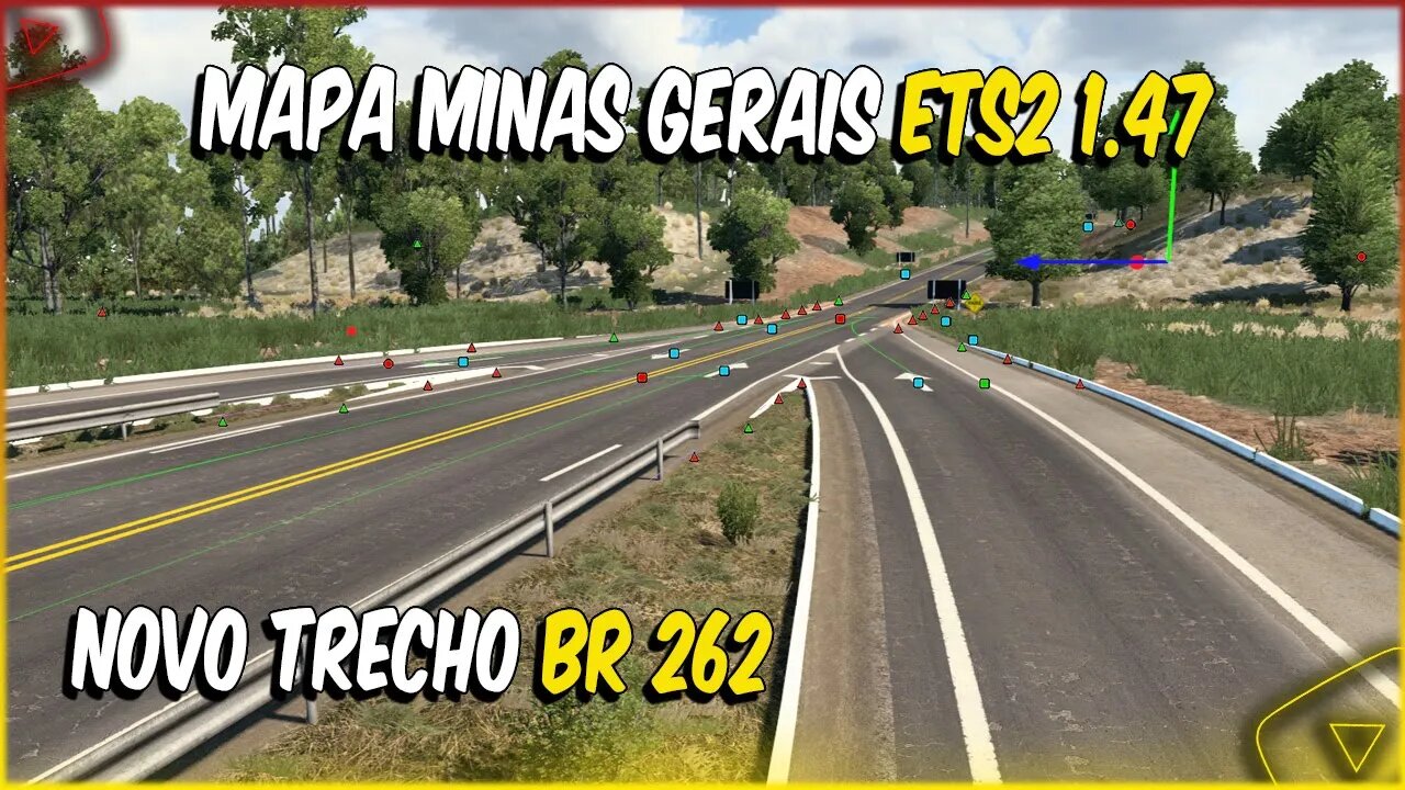 EDIÇÃO MAPA MINAS GERAIS BR 262 SENTIDO PARÁ DE MINAS EURO TRUCK SIMULATOR 2