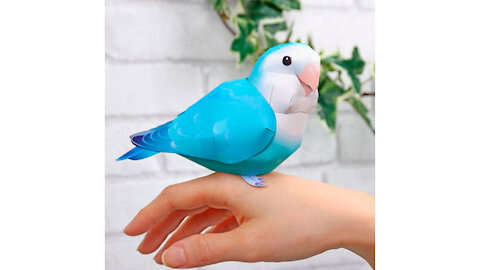 Paper blue lovebird/Agapornis de papel azul