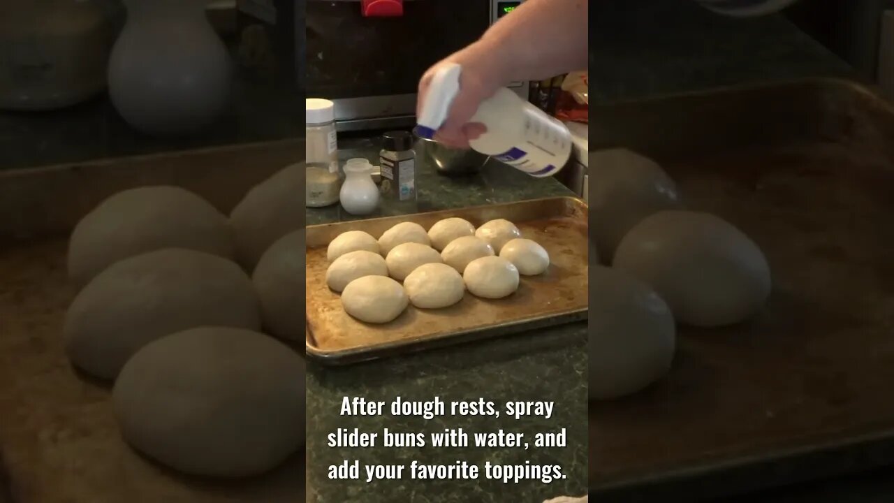 Make Slider Buns from Pizza Dough #Shorts