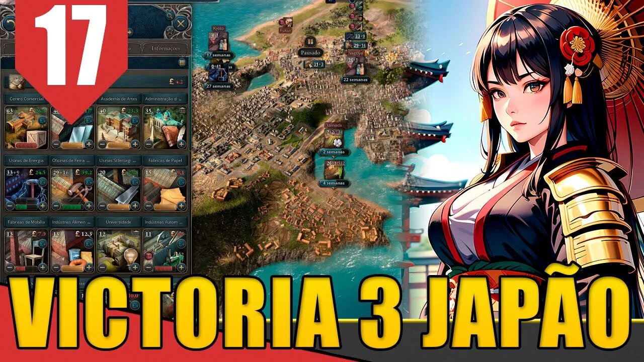 Novas Fontes de ENERGIA - Victoria 3 Shogunato Japonês #17 [Gameplay PT-BR]