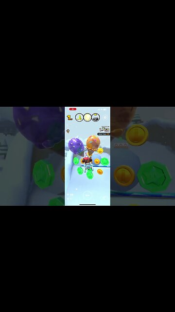 Mario Kart Tour - Spooky Sprinkle Balloons Gameplay (Sundae Tour 2023 Purchasable Glider)