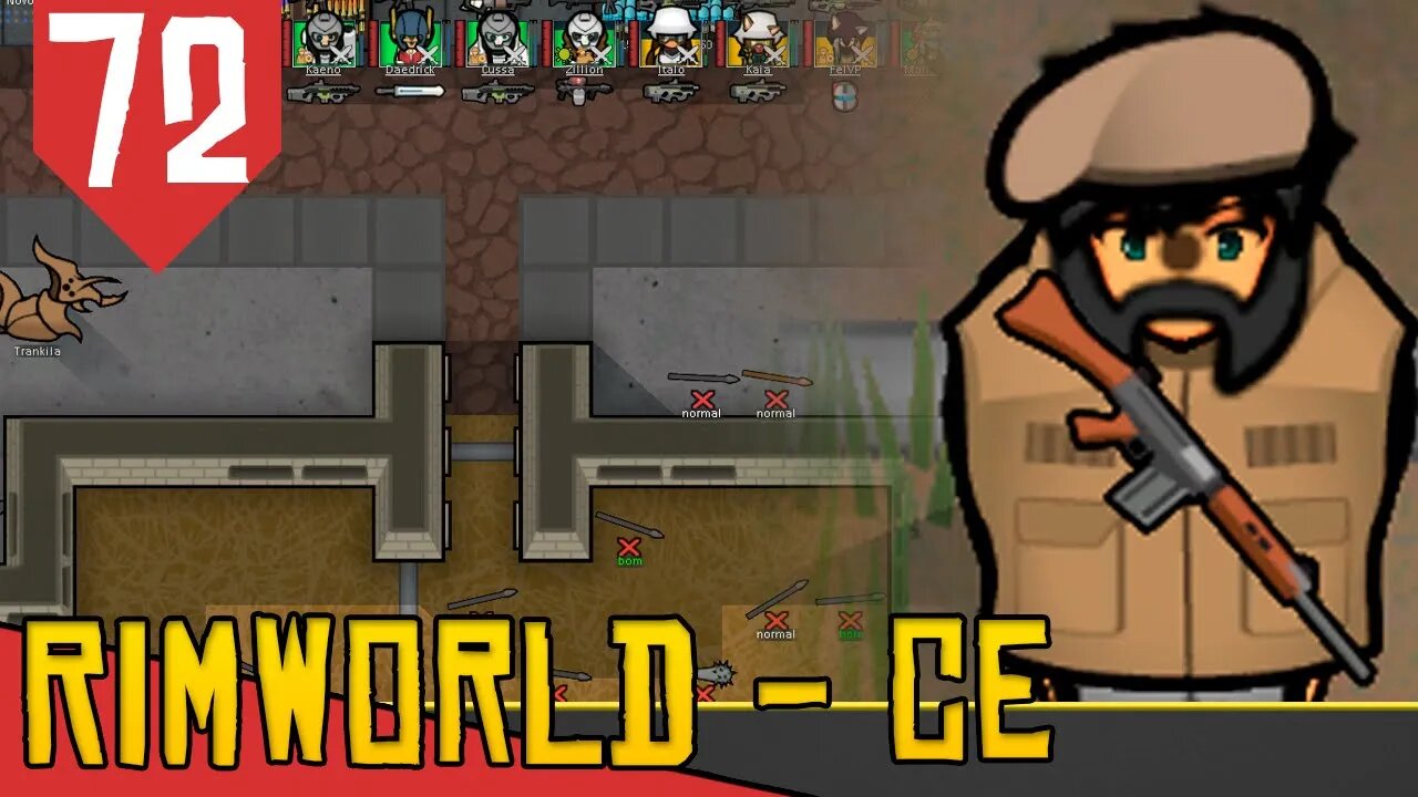 A Grande MURALHA - Rimworld Combat Extended #72 [Série Gameplay PT-BR]