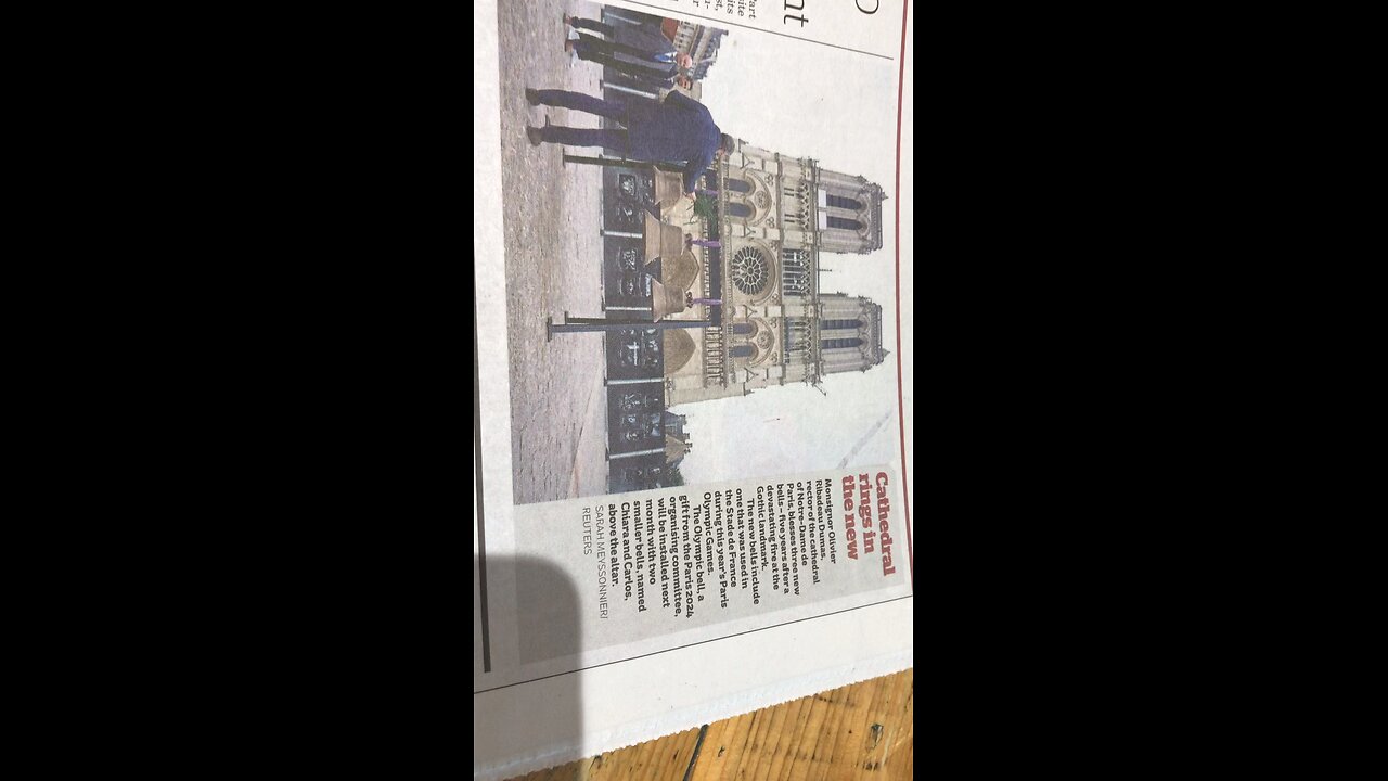 Paris France 3 Church Bells ring again Notre Dame