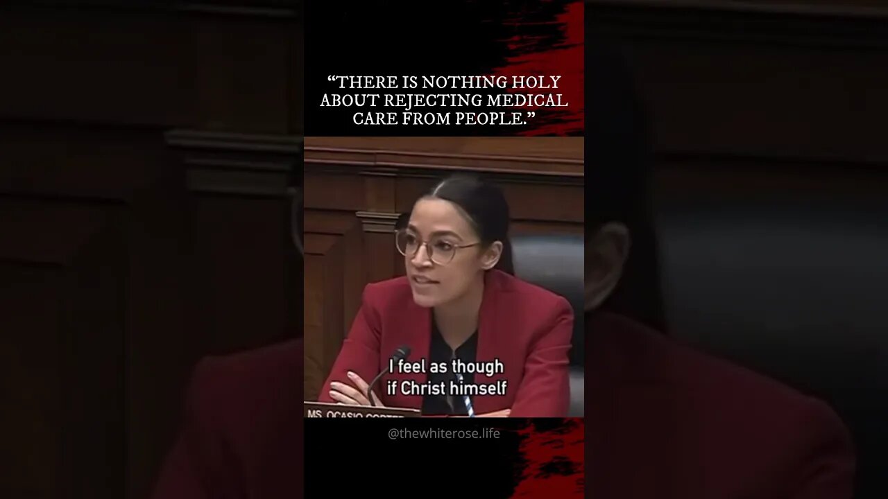 AOC USING SCRIPTURE TO CONDEMN CHRISTIANS😂😂