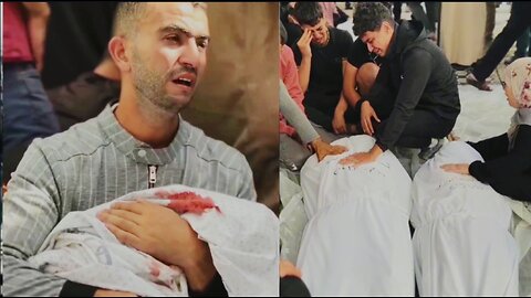 GAZA CIVILIANS CRY OUT OVER DEAD FAMILIES AFTER HOSPITAL ATTACK IN GAZA | ISRAEL - GAZA WAR