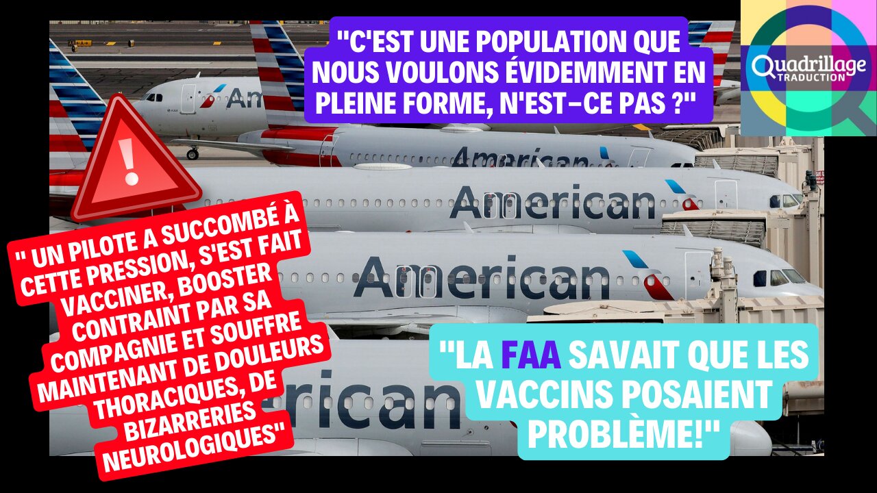 Des lanceurs d'alerte de la FAA exposent la vérité sur l'obligation vaccinale des pilotes!