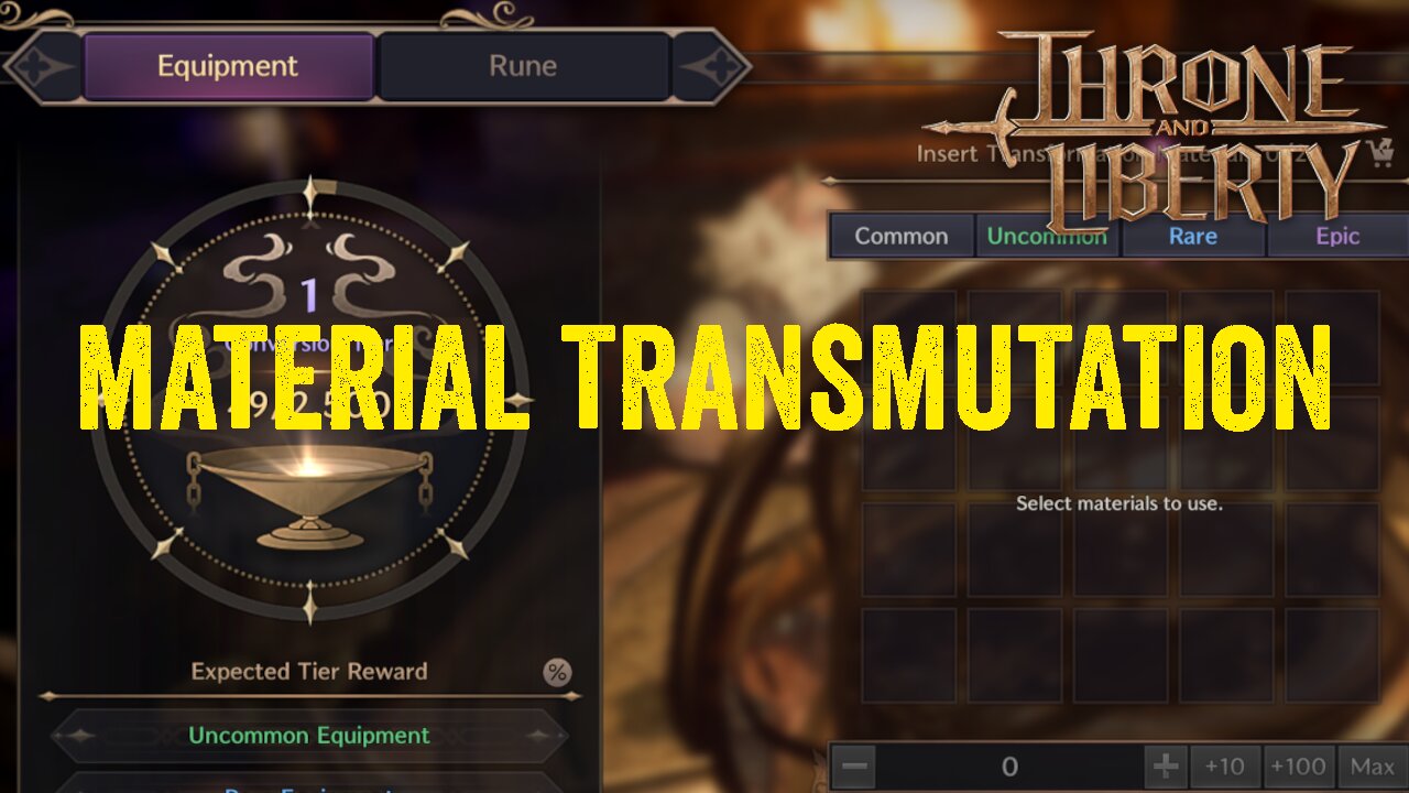 Throne and Liberty - Material Transmutation New System