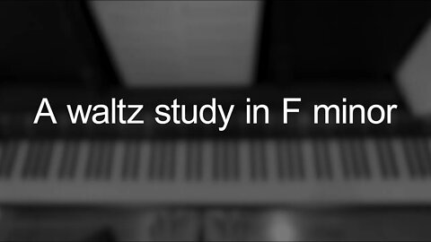 A waltz study in F minor by David Connors - Day 931 Progress