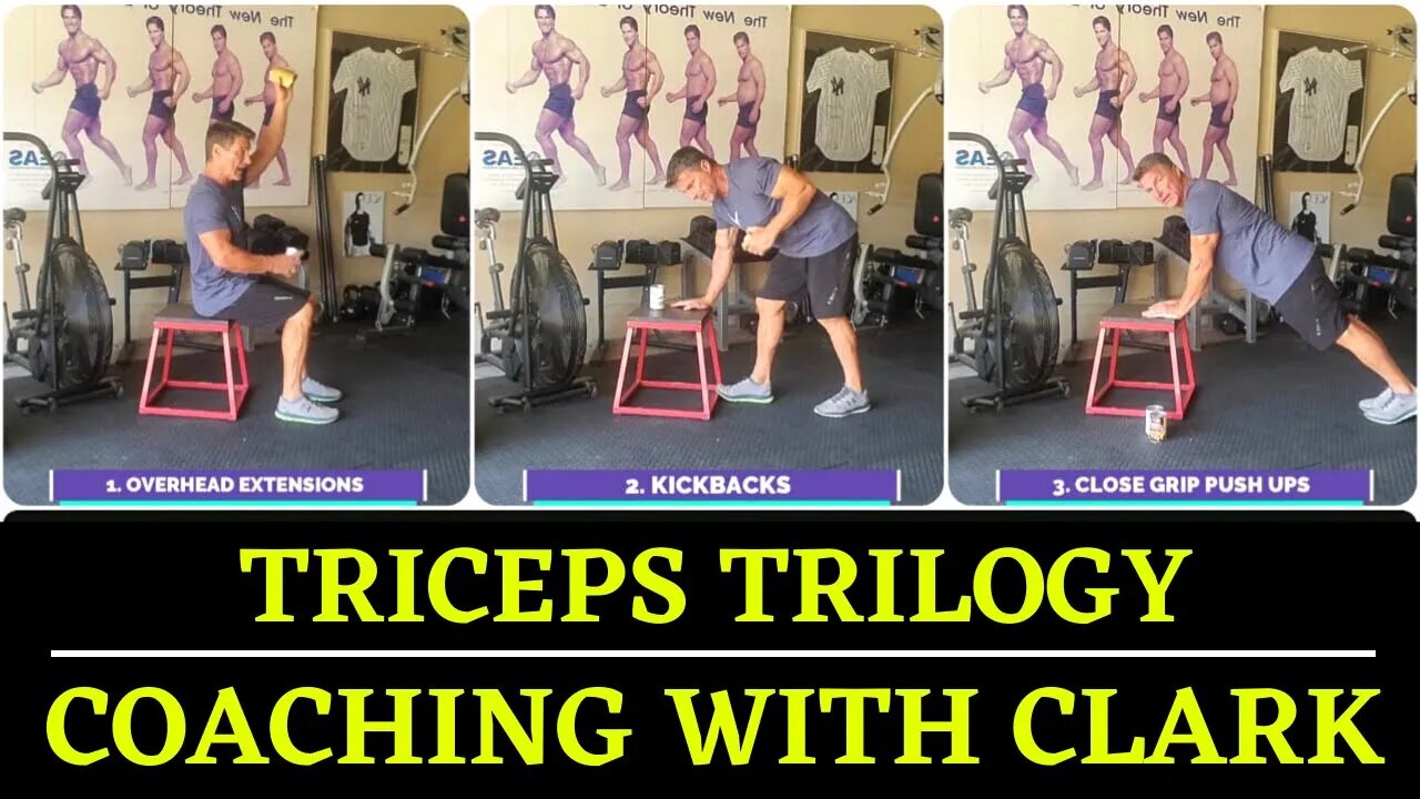 TRICEPS TRILOGY | Workout | Coaching with Clark