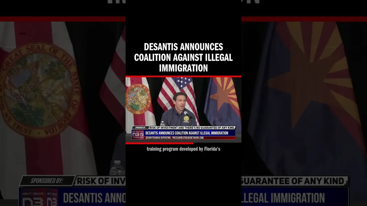 DeSantis Announces Coalition Against Illegal Immigration