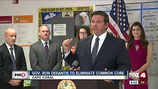 Gov. Ron Desantis announces executive order to end Common Core