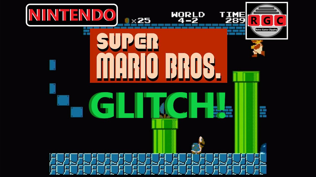 Super Mario Bros - Teleport Glitch - Retro Game Clipping