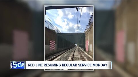 RTA Red Line set to reopen Monday after lengthy repairs