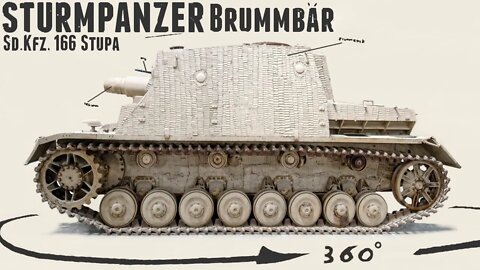 Sturmpanzer 43 Stupa "Brummbär" - Walkaround - Saumur Tank Museum