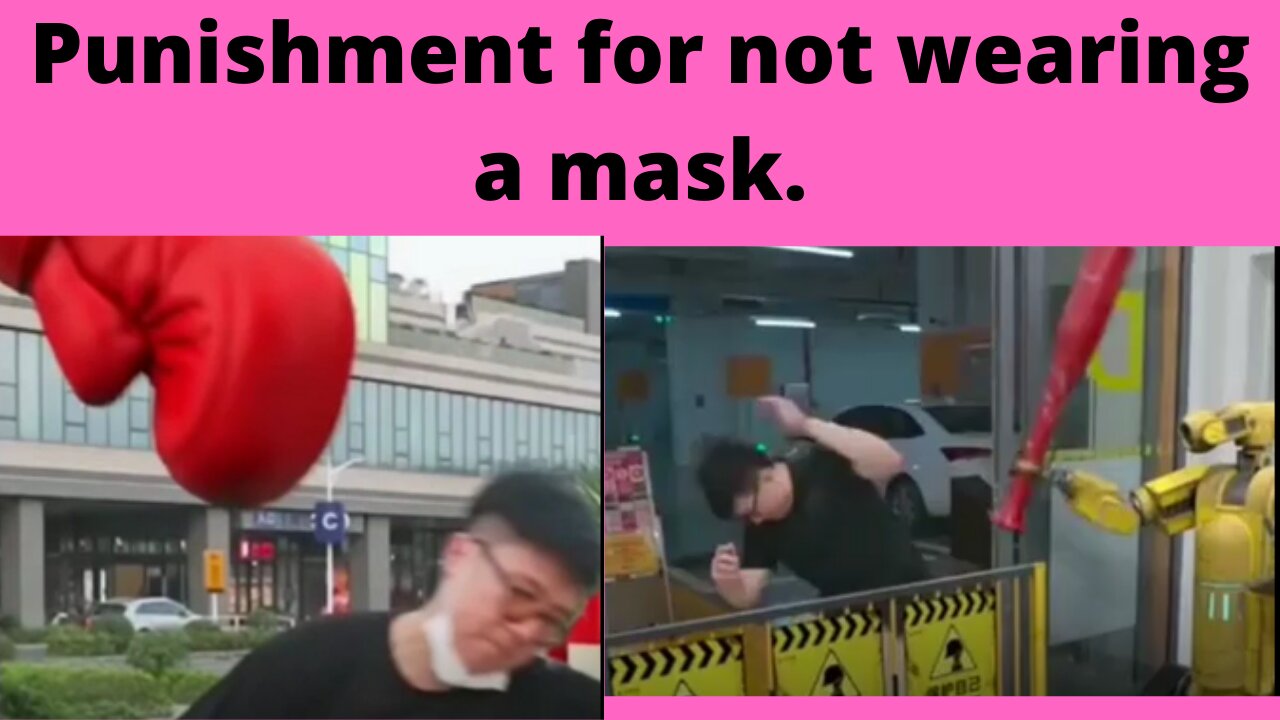 Punishment for not wearing a mask.