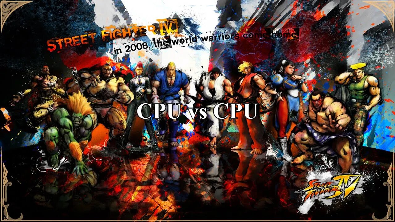 Street Fighter IV — CPU VS CPU: Hardest Difficulty | Xbox Series X (Sunday Lifestream #33)