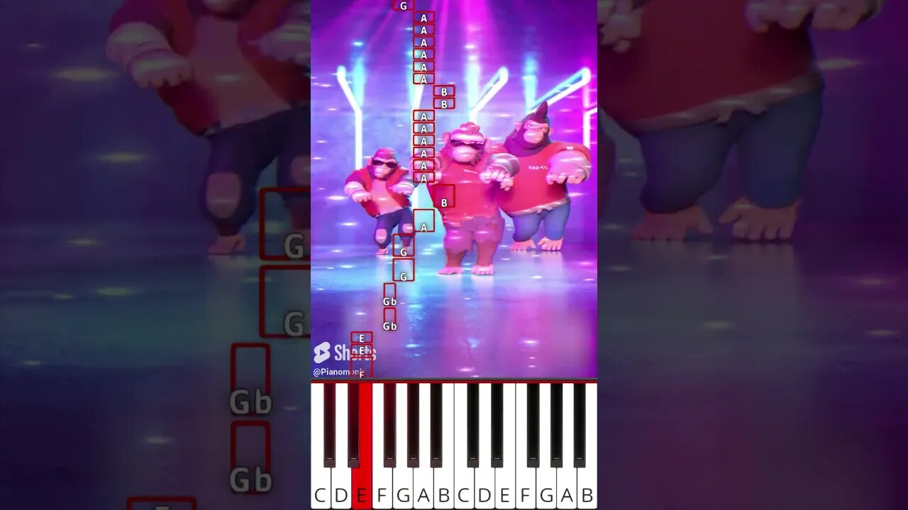 monkeys singing chinese live concert (@AgeofApes) - Octave Piano Tutorial