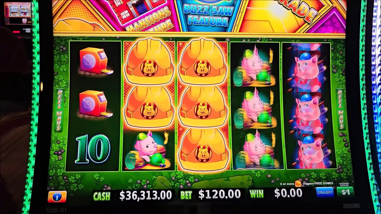 360$ Max betting mega handpay jackpot on Huff N even more puff