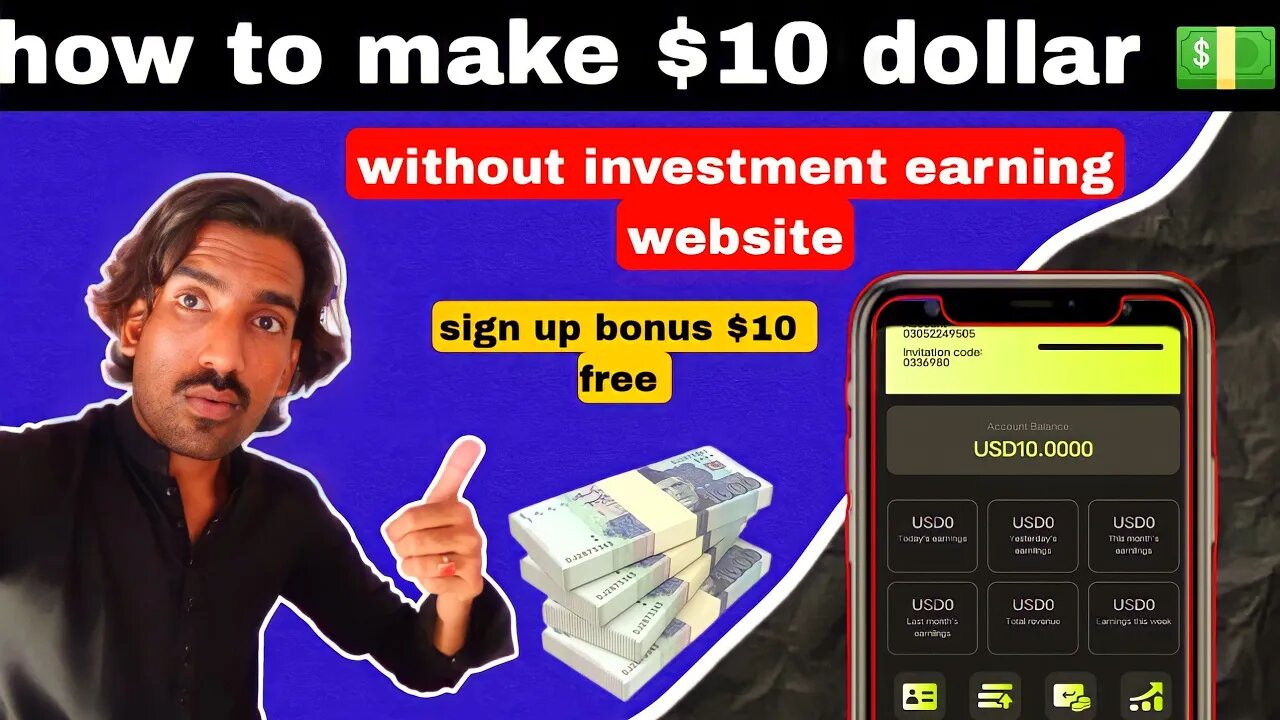 how to make $10 dollar 💵 non stop earning website