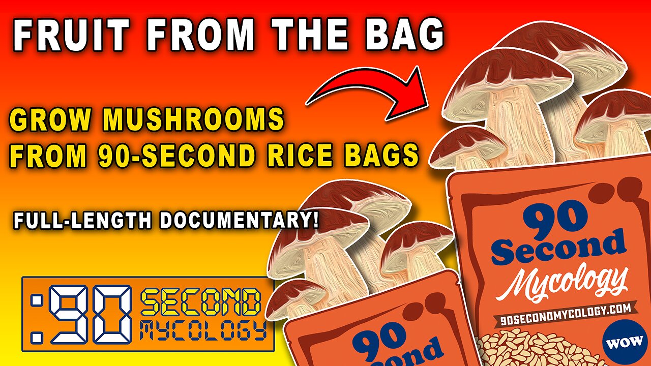 “Fruit From the Bag” - Grow Mushrooms From 90-Second Rice Bags \\ FULL DOCUMENTARY!