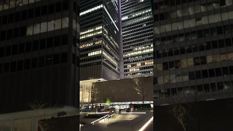 Stunning Place ville Marie at night