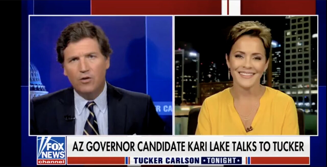 Kari Lake Joins Tucker Carlson to talk about defending the First Amendment (and Arizona!)