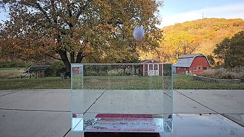 Slow Motion White Ball Drop / Splash