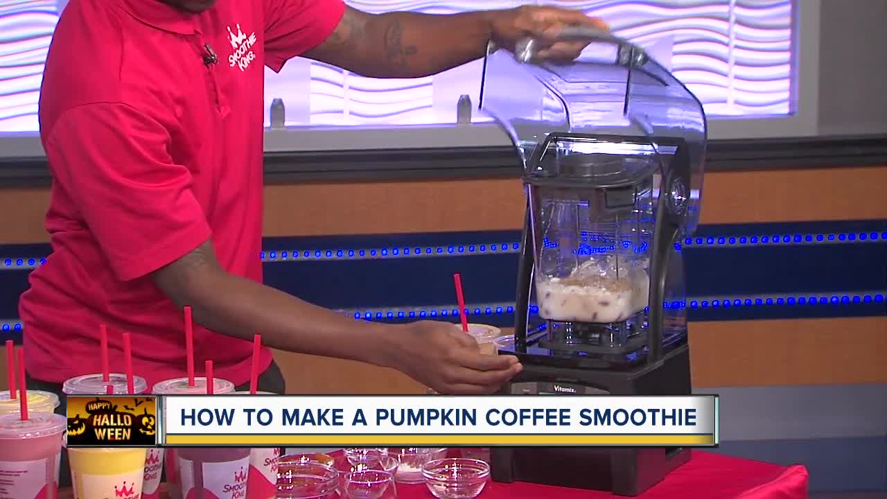 How to make a smoothie using real pumpkin