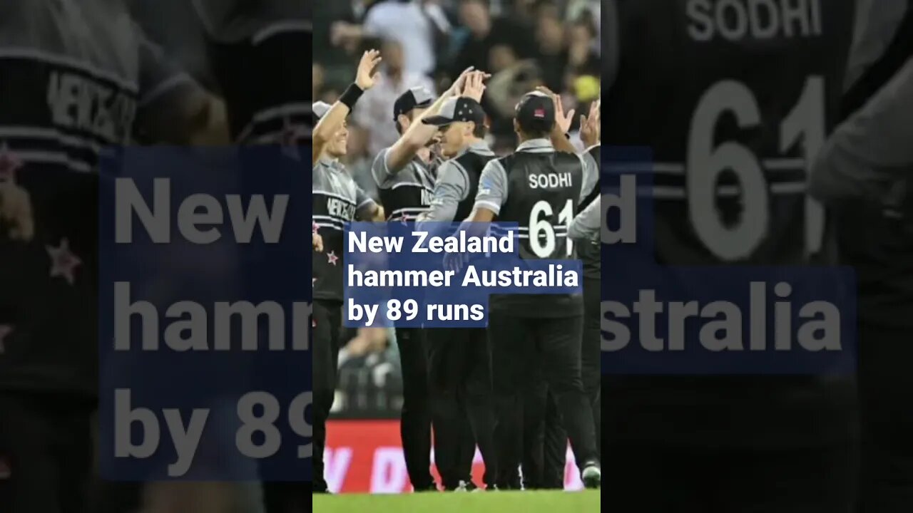 Australia vs New Zealand Highlights: New Zealand hammer Australia by 89 runs