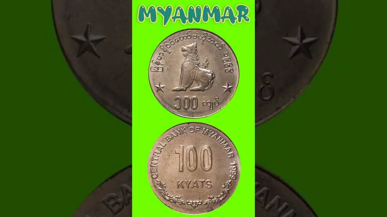 Myanmar 100 Kyats 1999.#shorts #coinnotesz