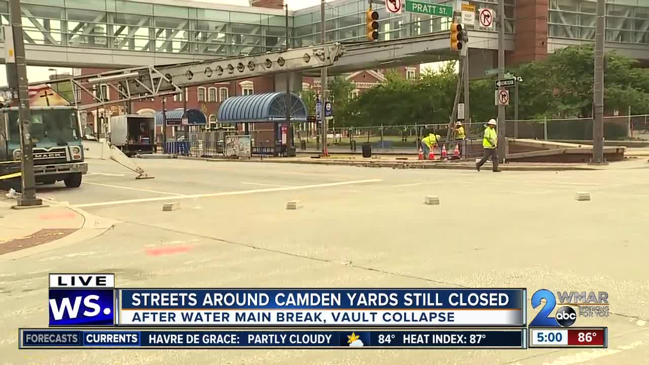 Streets around Camden Yards still closed