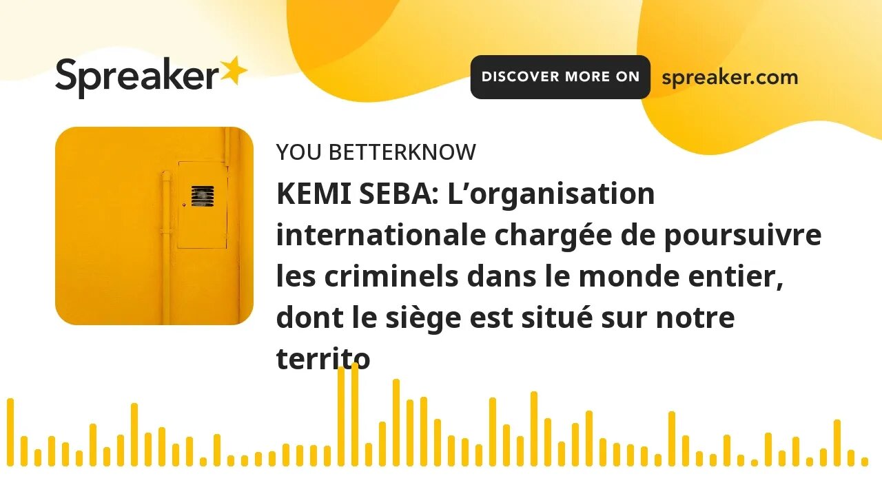 KEMI SEBA: L’organisation internationale chargée de poursuivre les criminels dans le monde entier, d