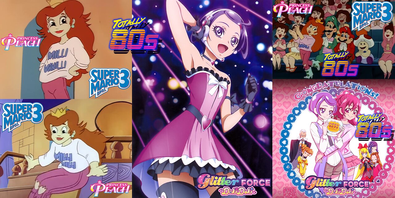 Totally Rad 80's Princess Peach and Mackenzie Mack/Glitter Space (AKA: Cure Sword) - Rich