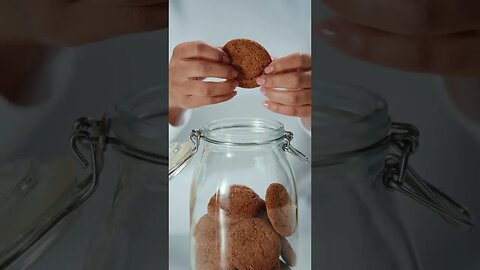 Jar of Biscuit ASMR Crunch 🍪✨ - #Shorts #YouTubeShorts #ASMR