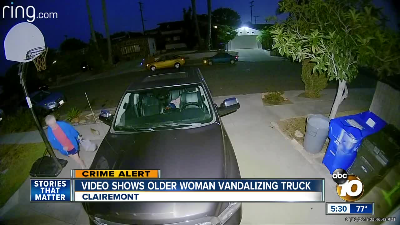 Neighbors say woman is vandalizing vehicles