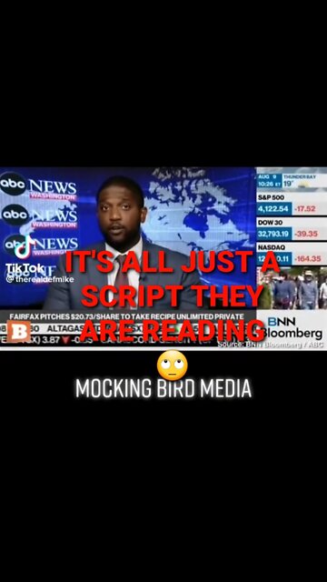 THE MEDIA IS JUST READING FROM A PRE-WRITTEN SCRIPT, FROM AN AGENDA TO LIE