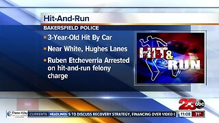 Three-year-old boy seriously injured after hit and run crash in South Bakersfield