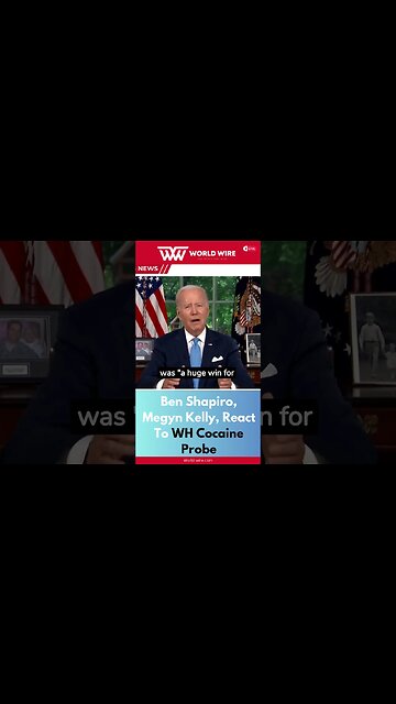 Ben Shapiro, Megyn Kelly, React To WH Cocaine Probe-World-Wire #shorts