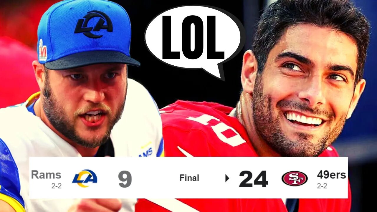 Rams Get EMBARRASSED On Monday Night Football | 49ers And Jimmy Garoppolo Dominate Matt Stafford