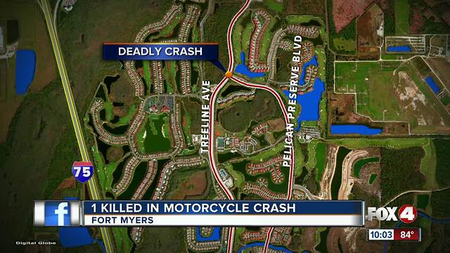 1 Killed in Motorcycle Crash