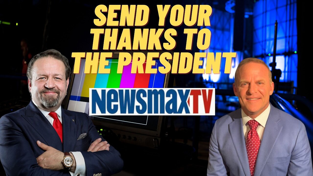 Send your thanks to the President. Sebastian Gorka with Grant Stinchfield on Newsmax