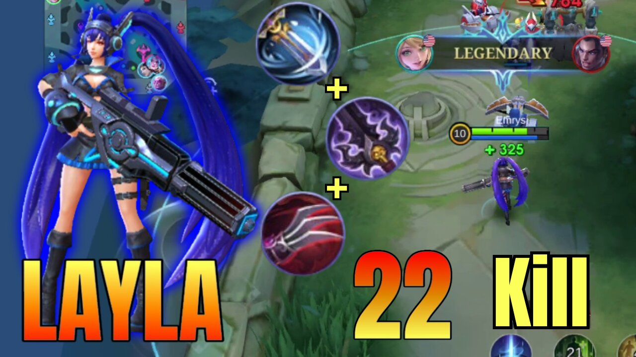 22 Kills! NO DEATHS!! Mythic Ranked Layla | MLBB | Mobile Legends | Mobile Legends: Bang Bang |